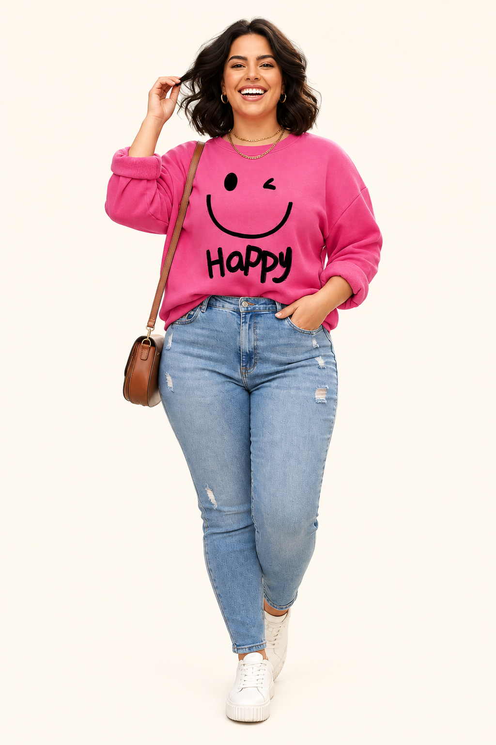 Polera con fondo marfil 6